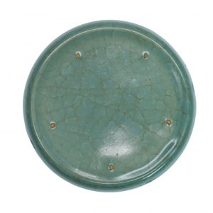 a ‘ru ware’ brush washer with ice crackle glaze