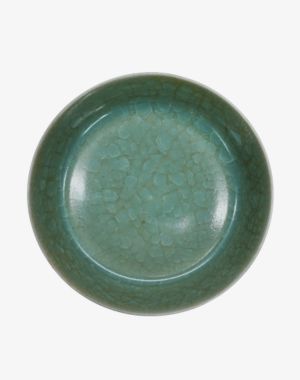 home product -A ‘Ru Ware’Brush Washer with Ice-Crackle Glaze